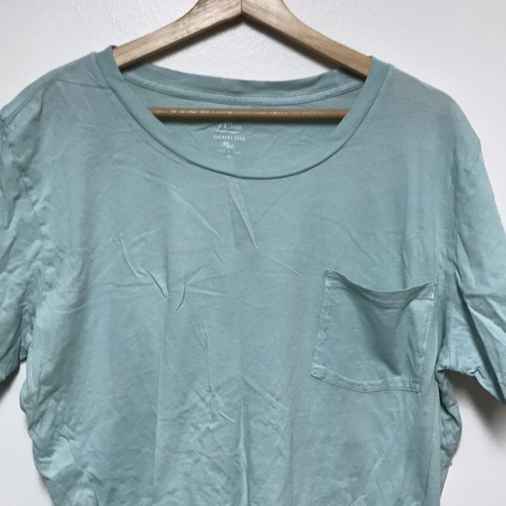 Jcrew garnet dyed tshirts with pocket